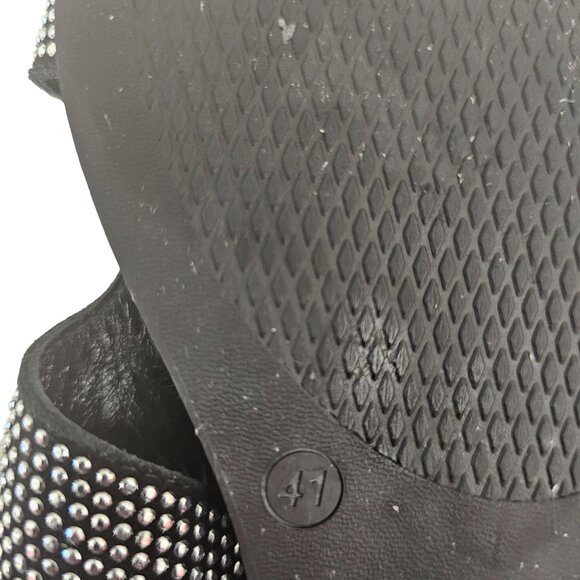 Browns Women's Rhinestone Embellished Slip-On Sandals Size 41 Made In Italy - Picture 7 of 7